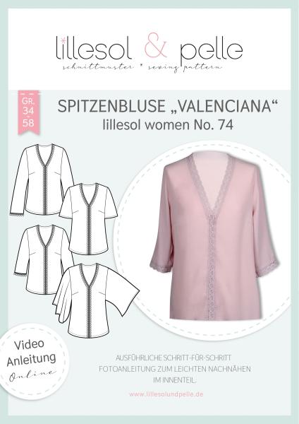 Schnittmustertitelbild Spitzenbluse Valenciana lillesol women No. 74